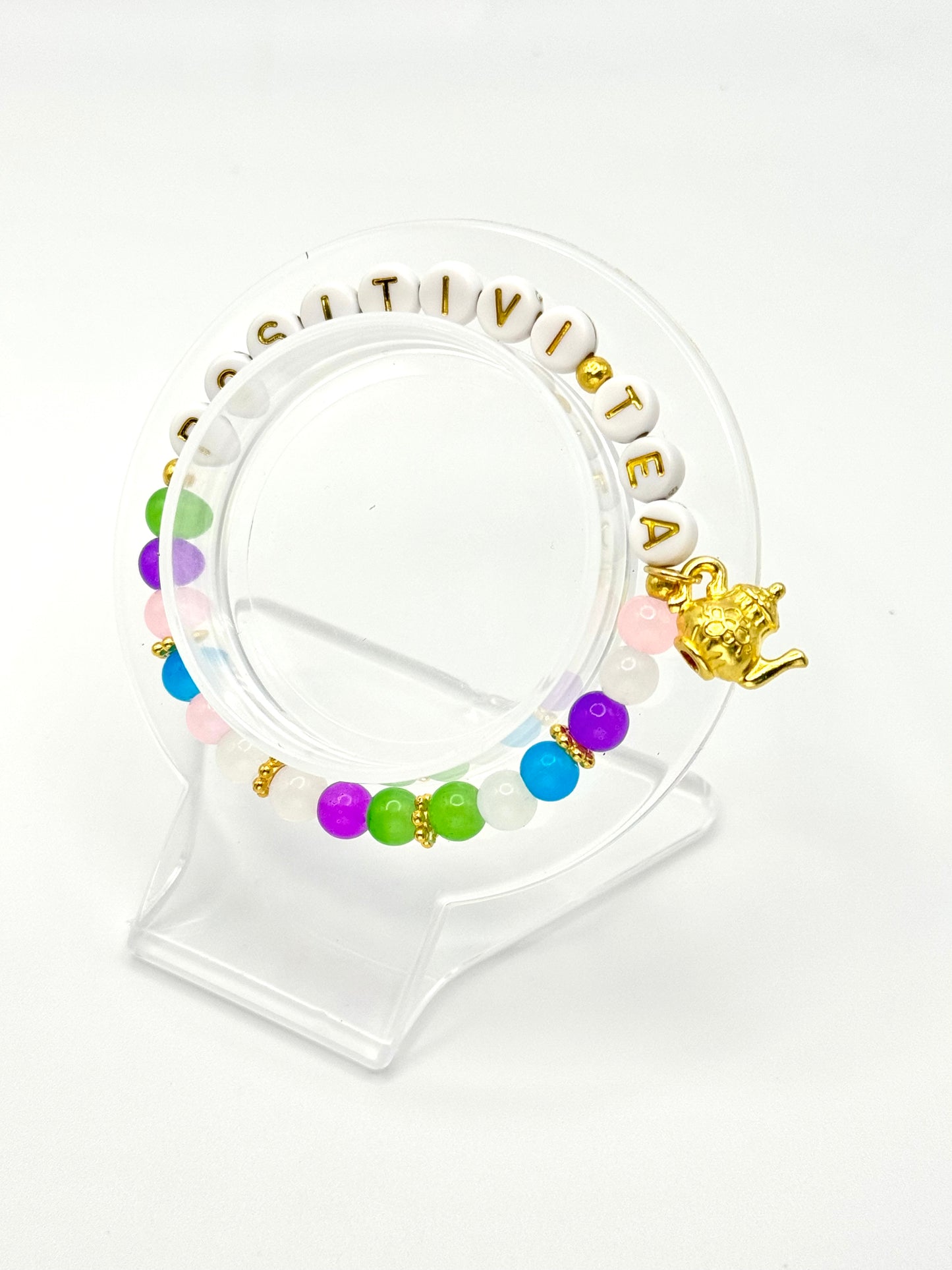Gold Positivi-Tea Bracelet