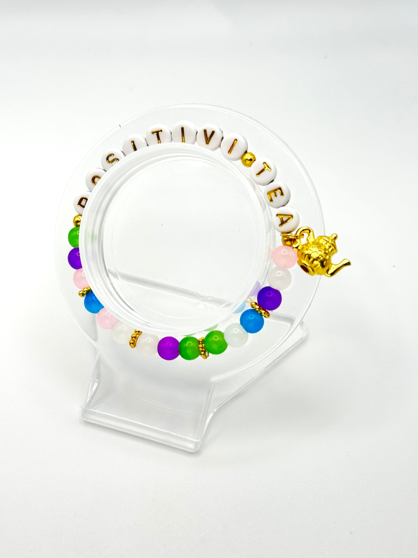 Gold Positivi-Tea Bracelet