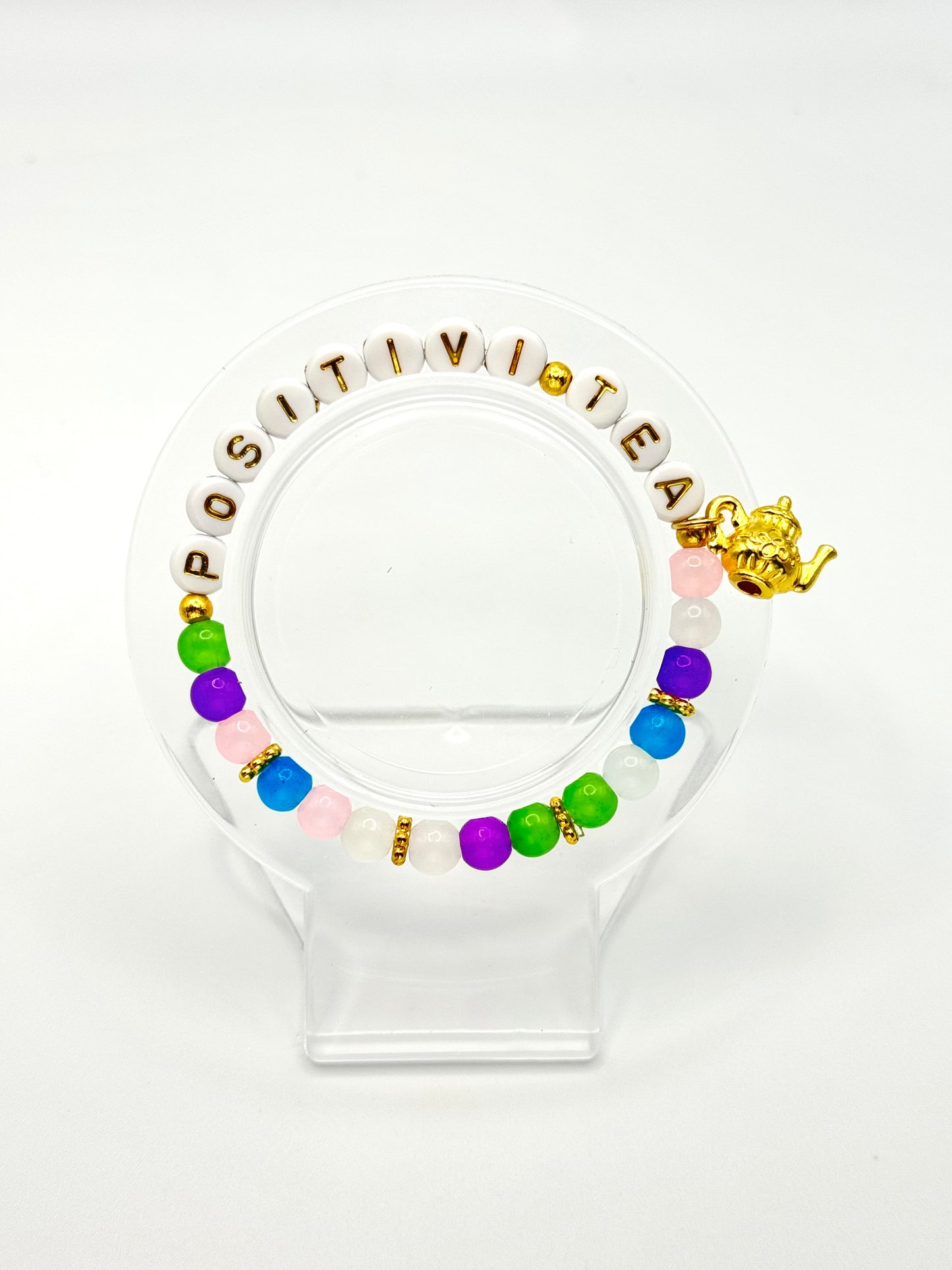 Gold Positivi-Tea Bracelet