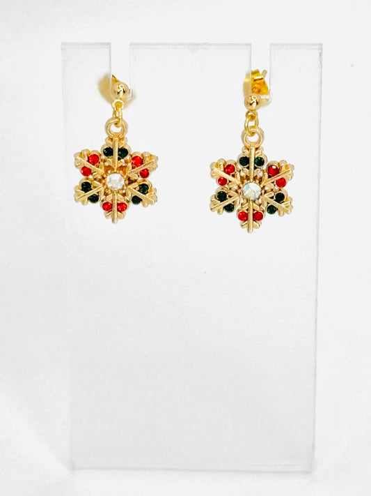 Festive Flurry Snowflake Earrings