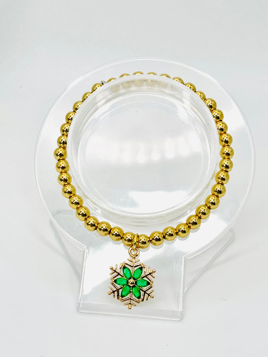 Evergreen Snowflake Bracelet