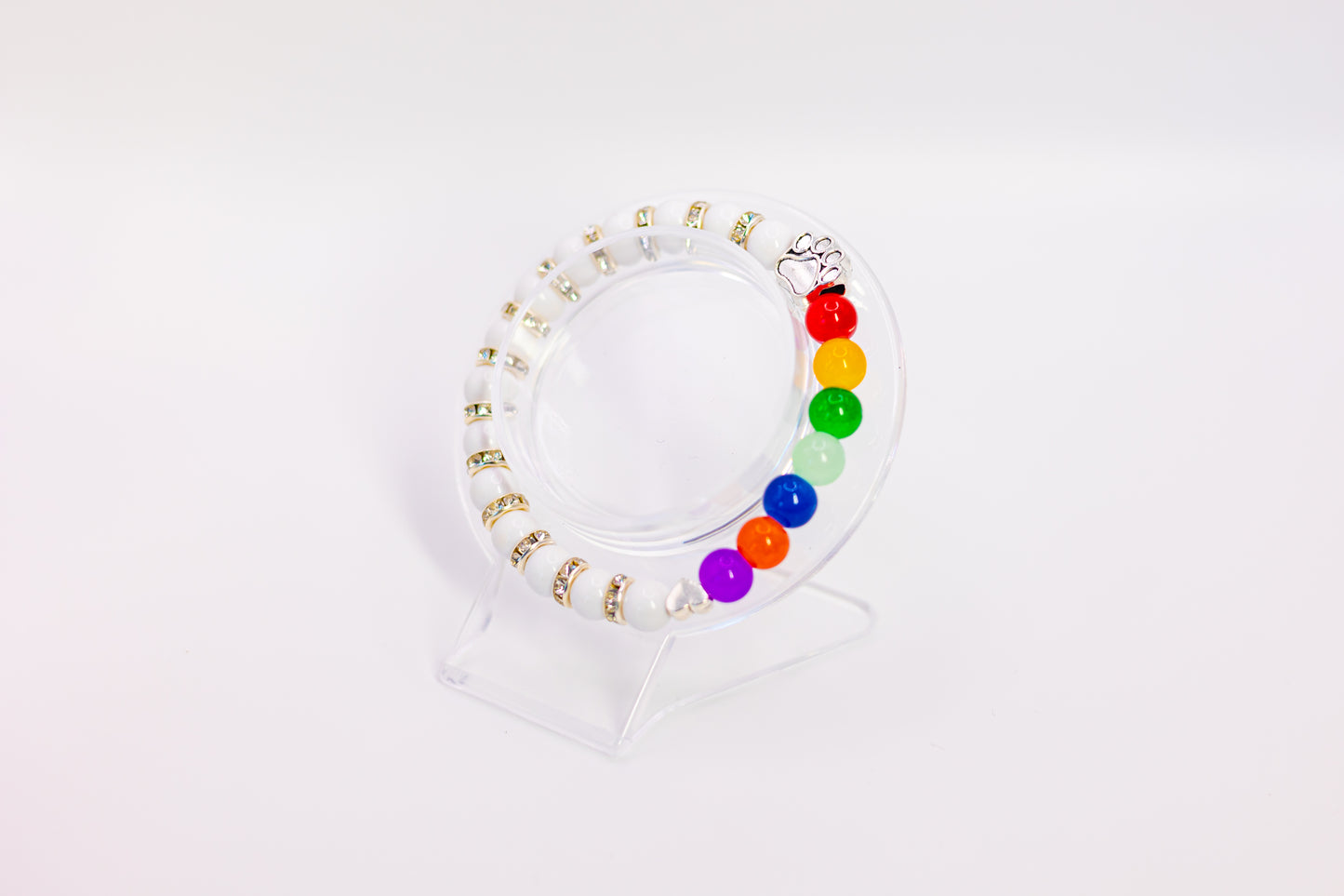 Rainbow Pet Protector (Dark Rainbow Beads)