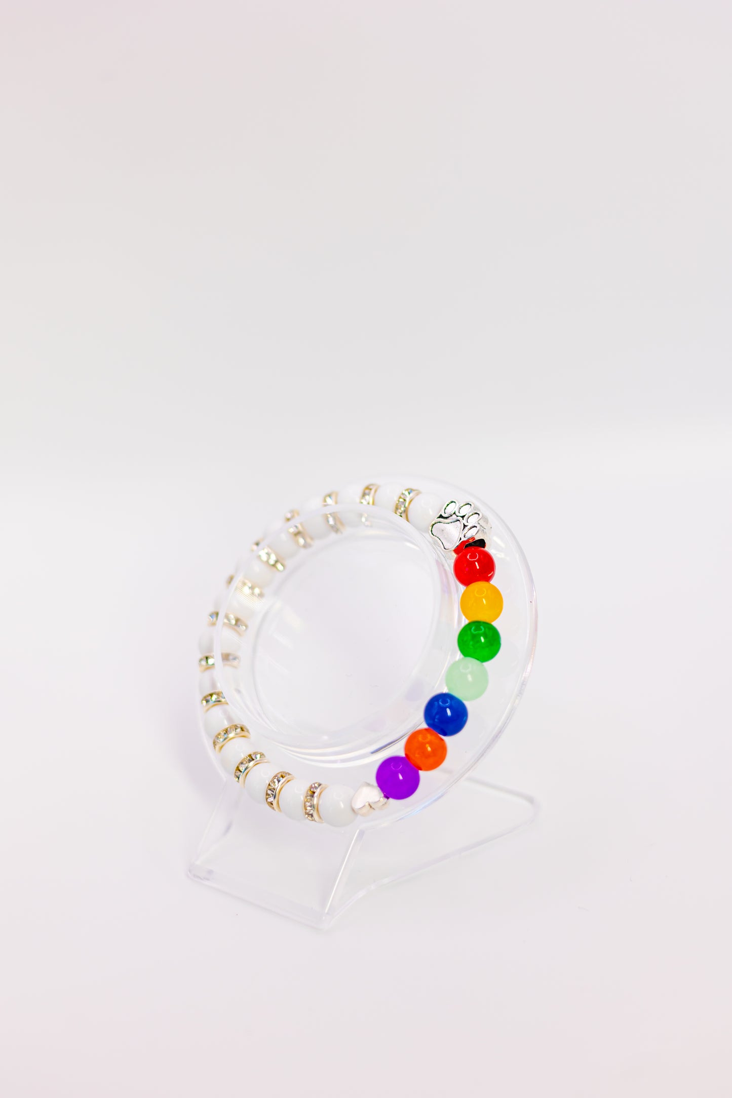 Rainbow Pet Protector (Dark Rainbow Beads)