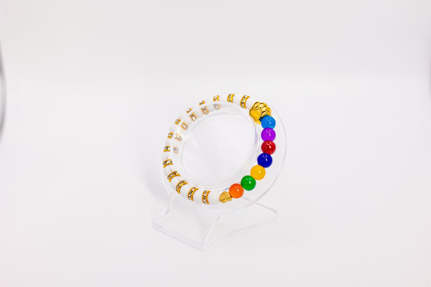 Rainbow Pet Protector (Dark Rainbow Beads)