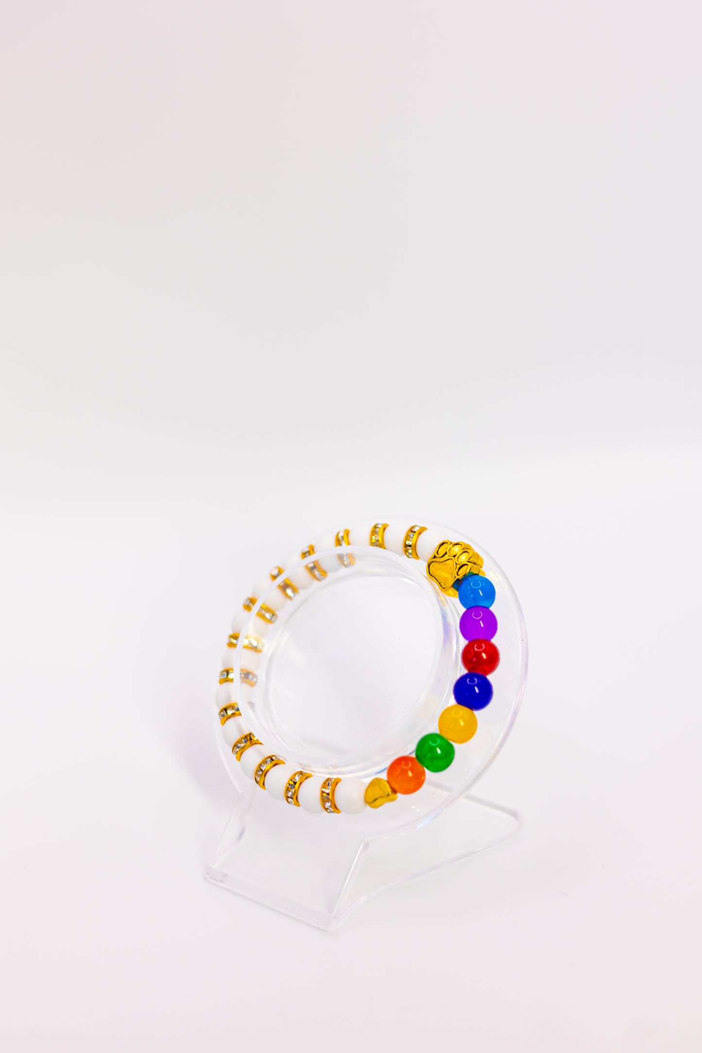 Rainbow Pet Protector (Dark Rainbow Beads)