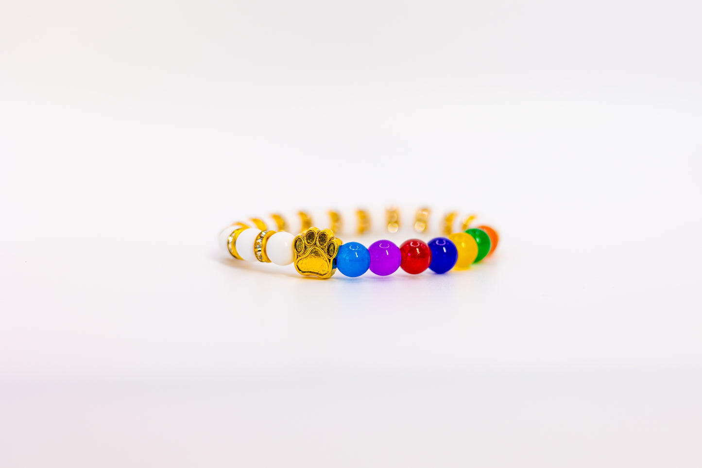 Rainbow Pet Protector (Dark Rainbow Beads)